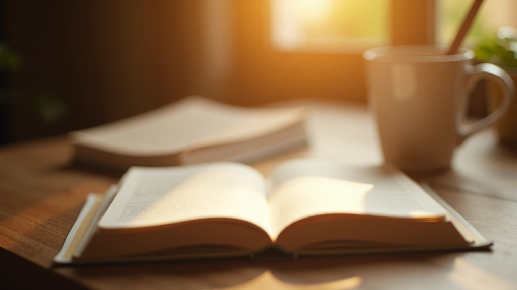 Cărți și notebook pe masă, conceptul de studiu și reflecție, lumina caldă a raftului