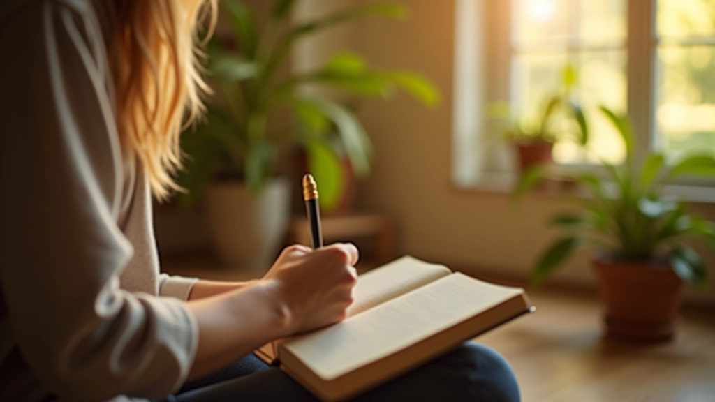 Spațiu de reflexie cu jurnale și notițe pentru autognoaștere