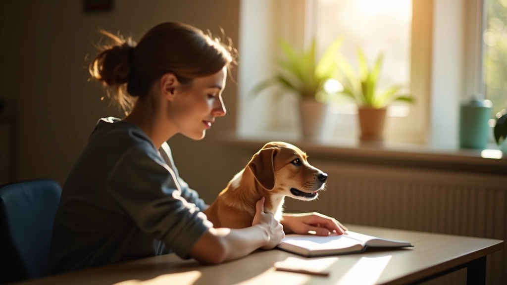 Persoană la fereastră cu cană de ceai, reflectând, lumină naturală în birou curat